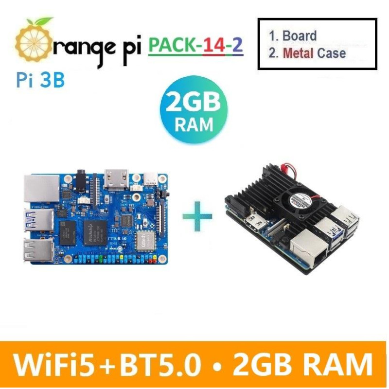 PACK-14-2  Orange Pi 3B (2GB)  CASE